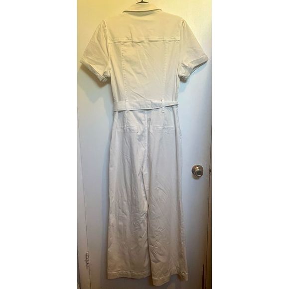 PAIGE Anessa Puff Sleeve Jumpsuit in Quartz Sand NWT size 10 - Picture 13 of 16